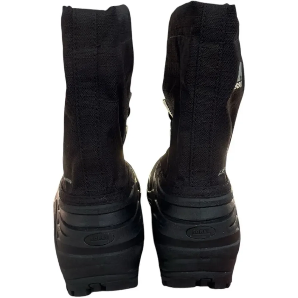 Sorel Kids Super Trooper Black Pull-On Insulated Winter Boots. Size 12 Kids.